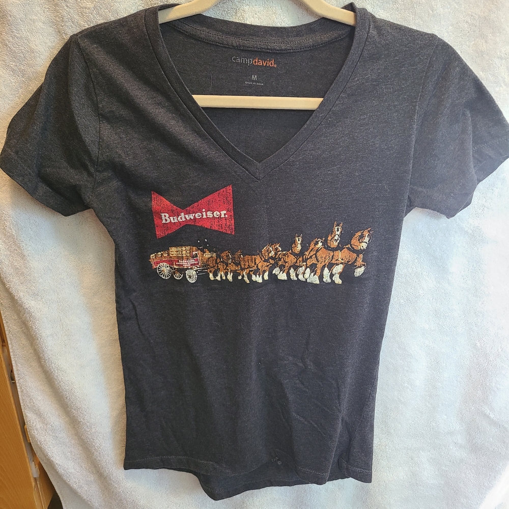 Budweiser Women's Short Sleeve Tee - Black